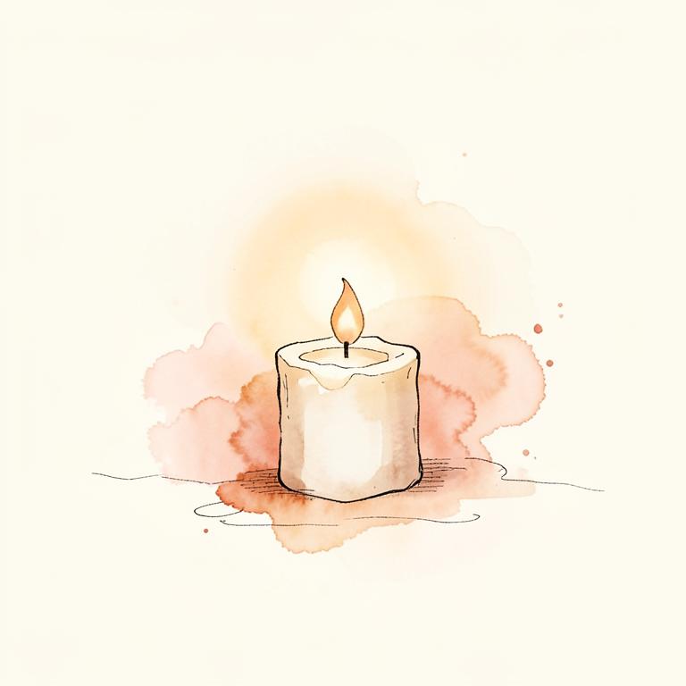 Illustration of Steady Candlelight
